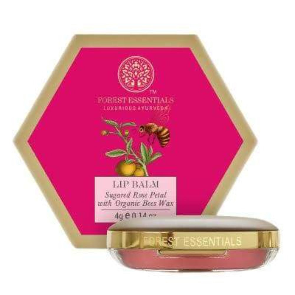 Forest Essentials Luscious Lip Balm Sugared Rose Petal