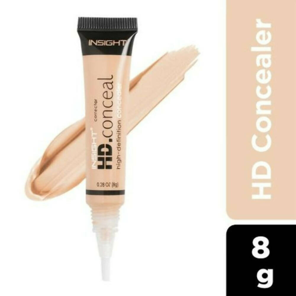 Insight Cosmetics HD Concealer - Natural Finish, Water-Resistant - Honey