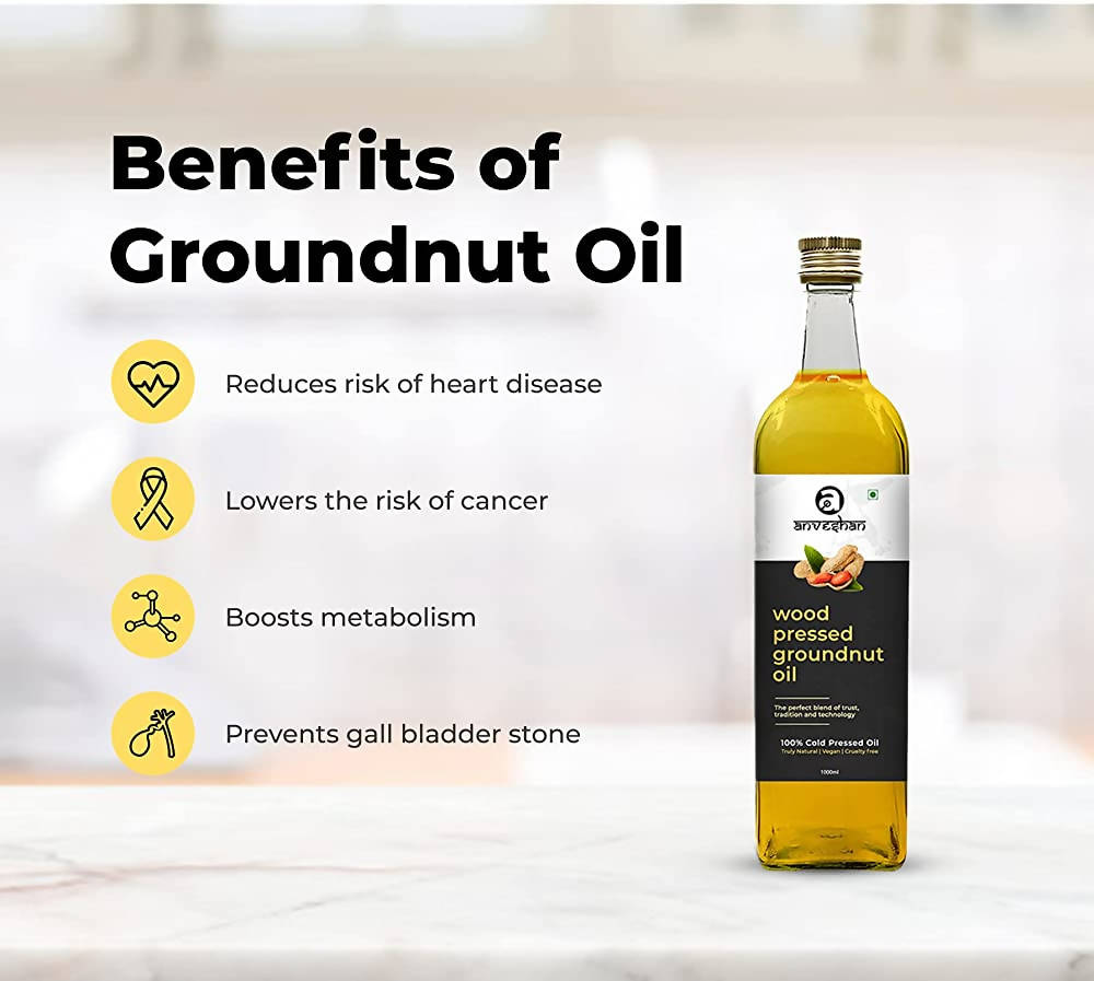 Anveshan Wood Pressed Groundnut Oil