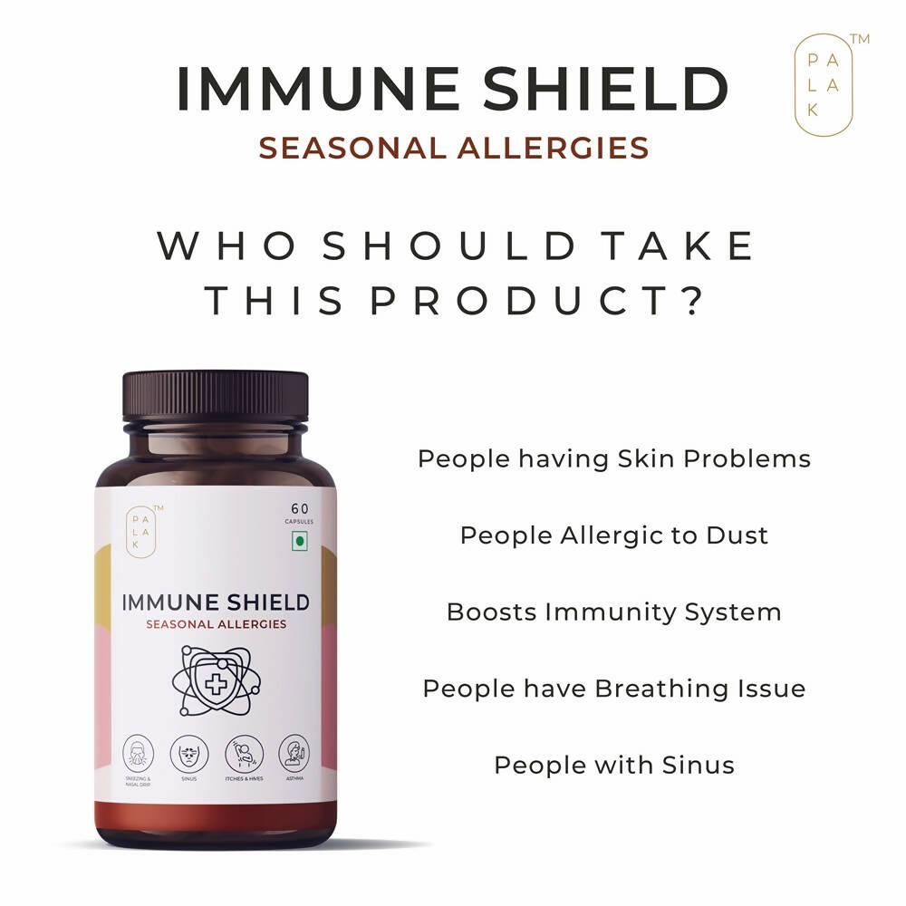 Miduty by Palak Notes Immune Shield Seasonal Allergies Capsules