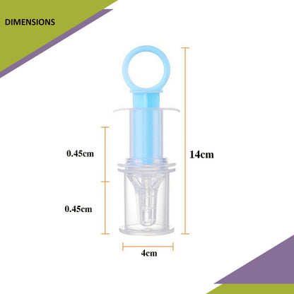 Safe-O-Kid Silicone made BPA free medicine Feeder cum Dropper for Kids- Blue