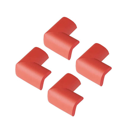 Safe-O-Kid High Quality High Density L-Shaped Medium Nbr Corner Cushions - Red