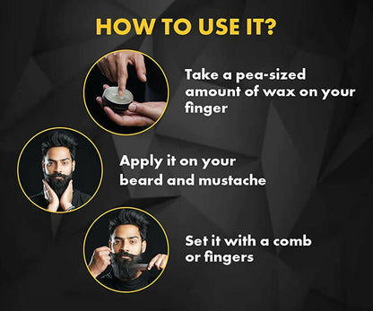 Urbangabru Beard & Mustache Wax for Strong Hold