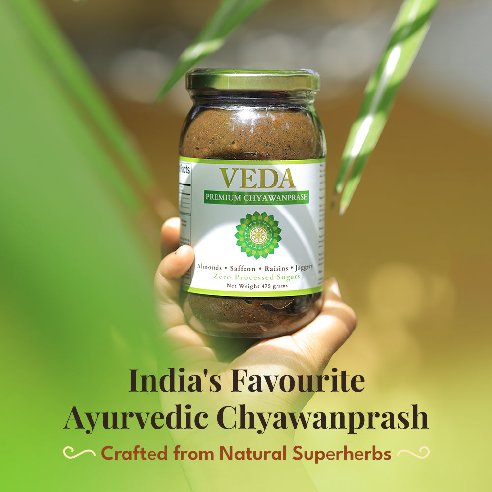 Veda Premium Chyawanprash (Sugar Free) - All Season Jaggery Chyawanprash with Almonds & Saffron, Pure & Fresh