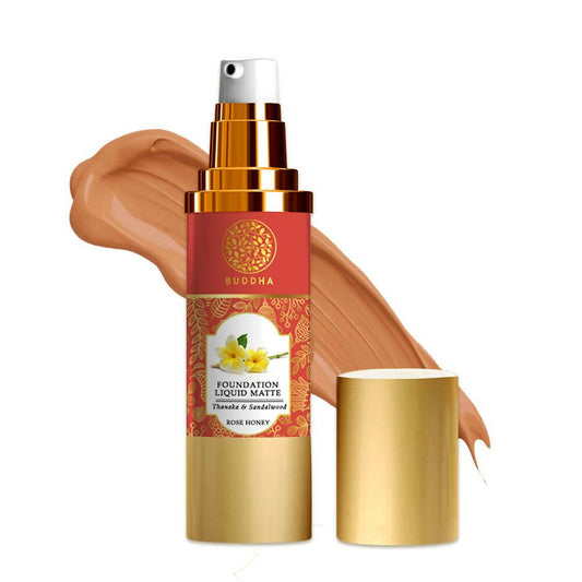 Buddha Natural Liquid Foundation Matte Rose Honey - BUDNE