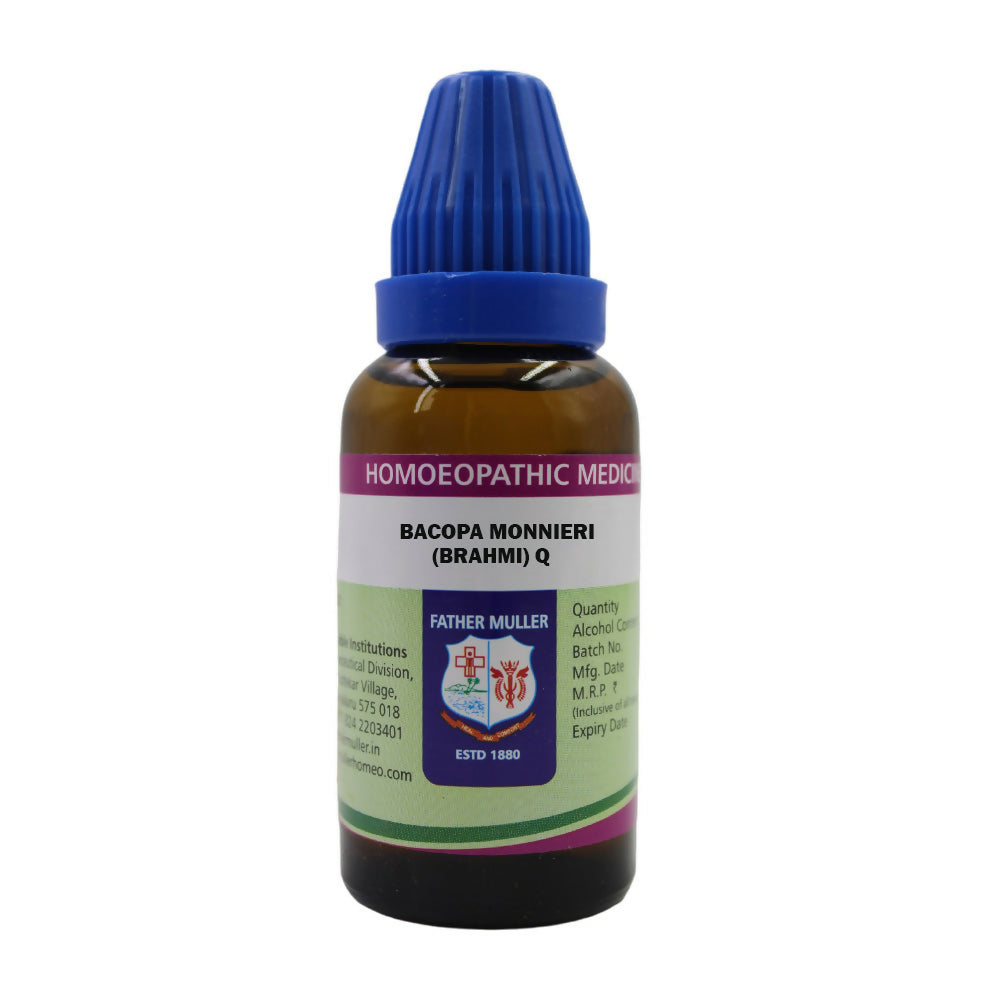 Father Muller Bacopa Monnieri (Brahmi) Mother Tincture Q