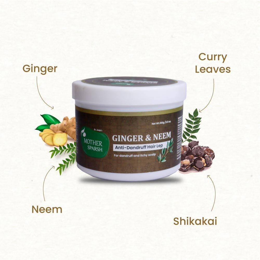 Mother Sparsh Ginger & Neem Anti-Dandruff Hair Lep