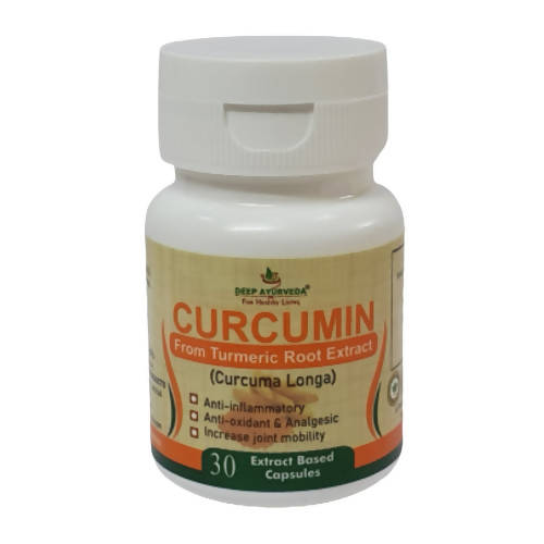 Deep Ayurveda Curcumin 500mg Veg Capsules -  usa australia canada 