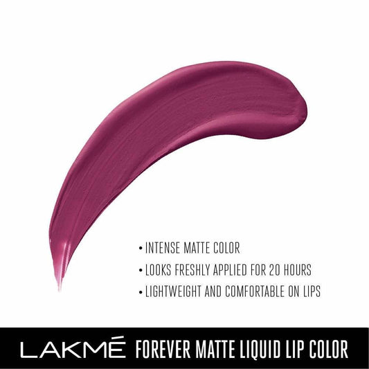 Lakme Forever Matte Liquid Lip Colour - Purple Pout