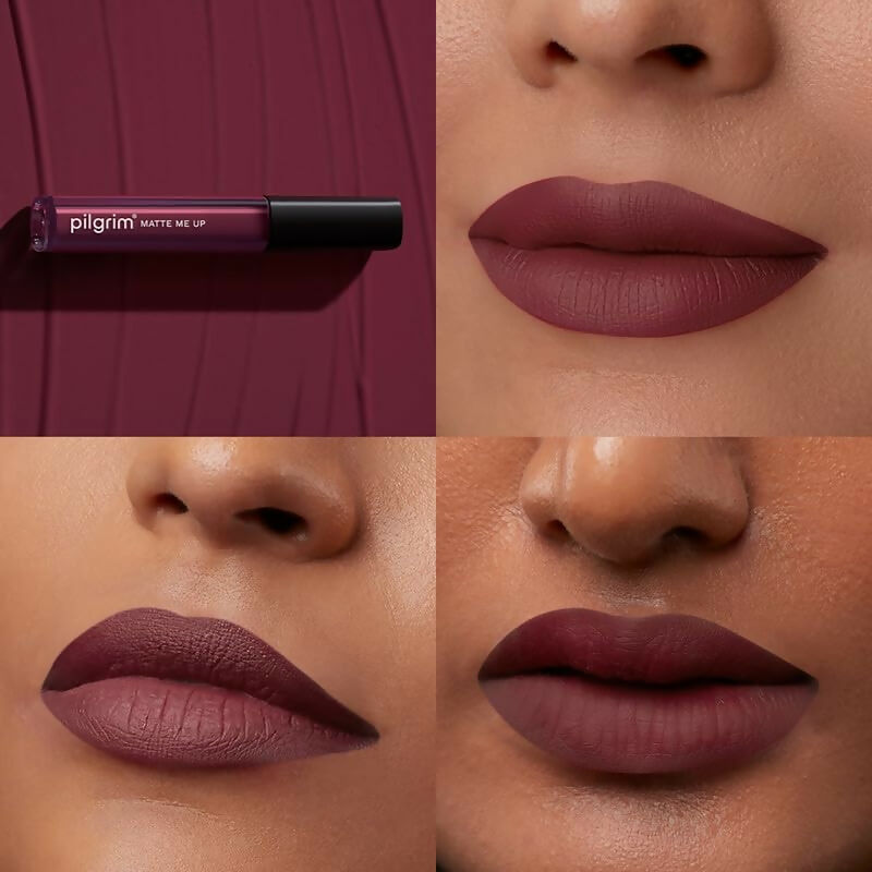 Pilgrim Liquid Matte Lipstick with Hyaluronic Acid - Berry Tease