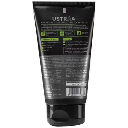 Ustraa Charcoal & Alove Vera De-Tan White Face Mask