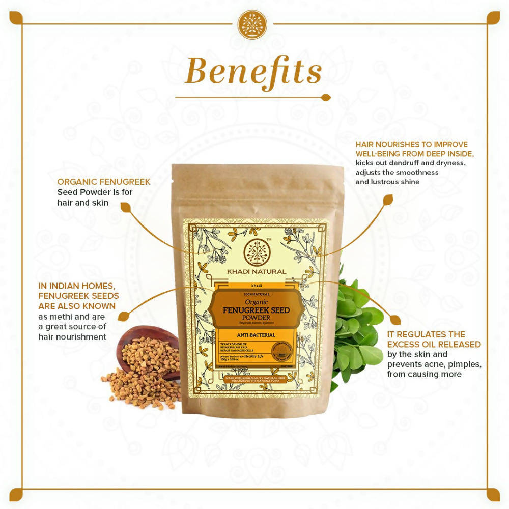 Khadi Natural Organic Fenugreek Seed Powder