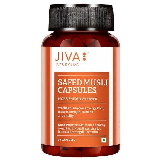 Jiva Ayurveda Safed Musli Capsules - usa canada australia