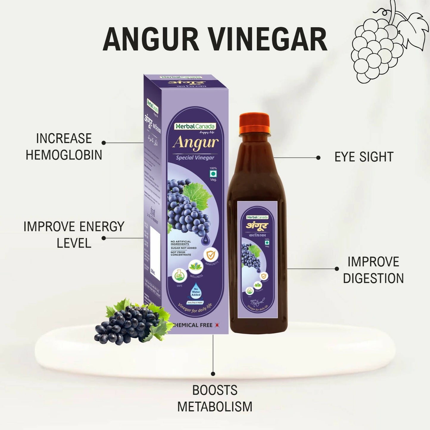 Herbal Canada Grapes Vinegar