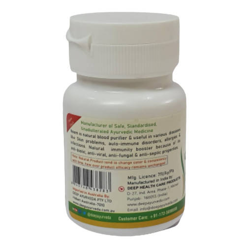 Deep Ayurveda Neem 500mg Veg Capsules