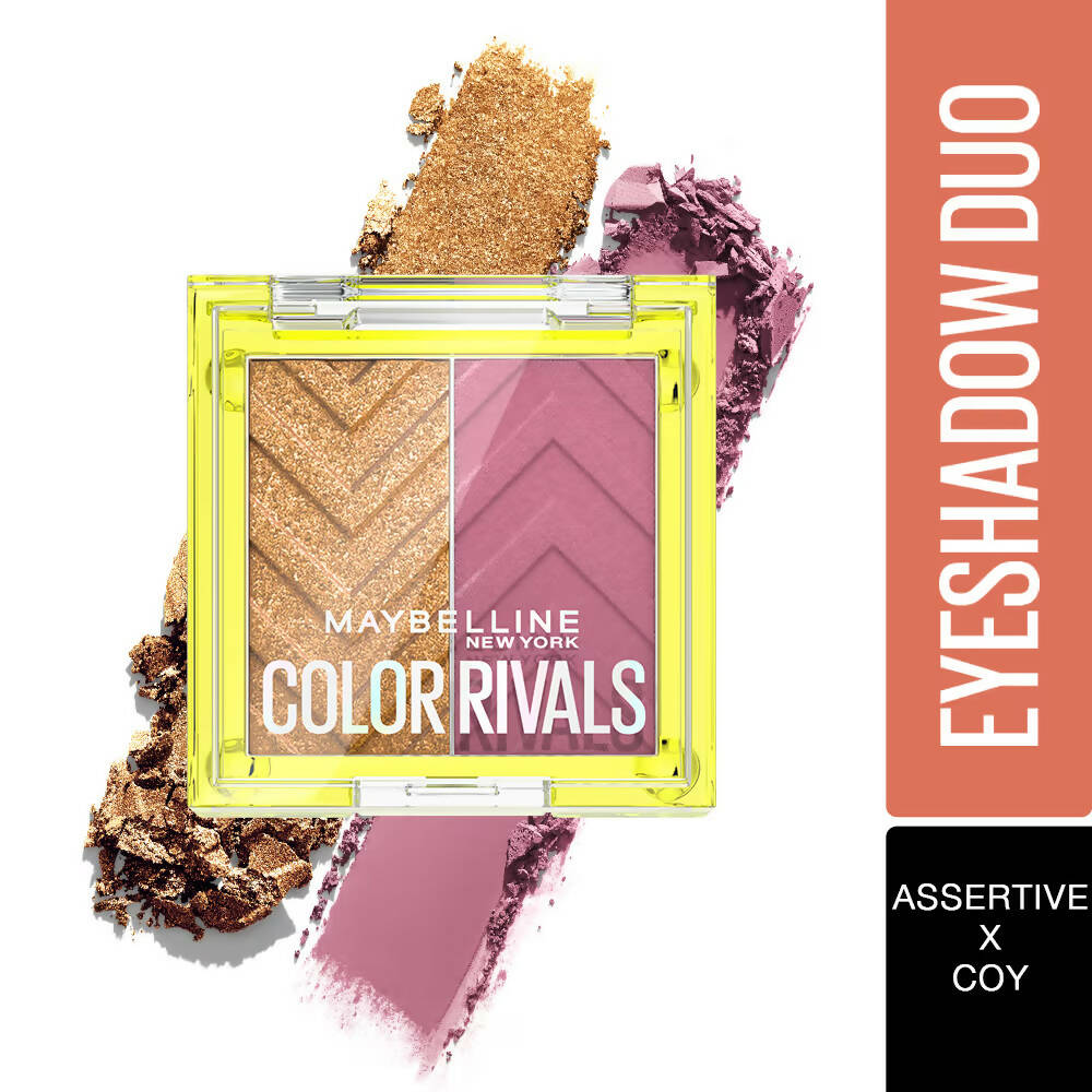 Maybelline New York Color Rivals Longwear Eyeshadow Duo - Assertive X Coy