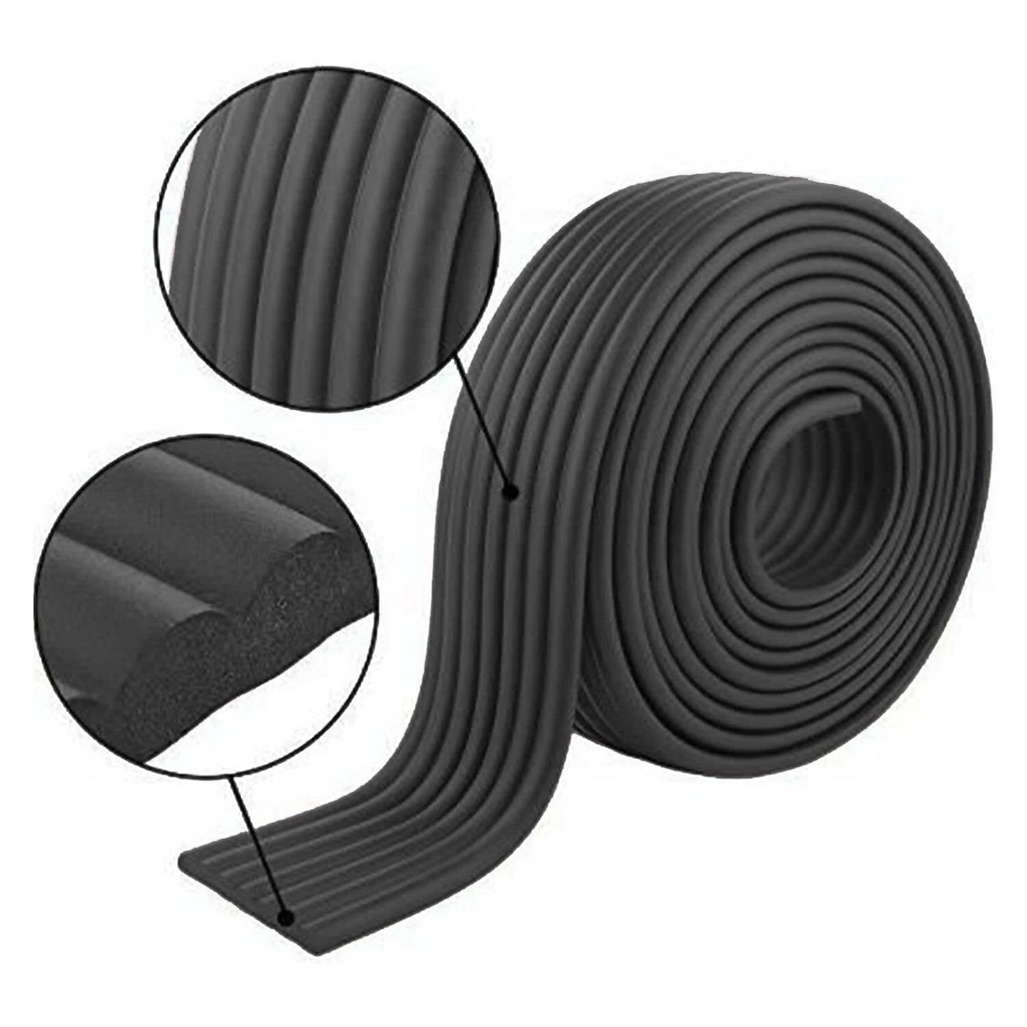 Safe-O-Kid Multi Functional 2 Meter Edge Guard, Black For Kids Protection