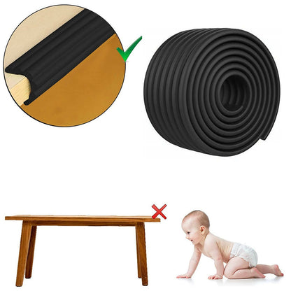 Safe-O-Kid Multi Functional 2 Meter Edge Guard, Black For Kids Protection