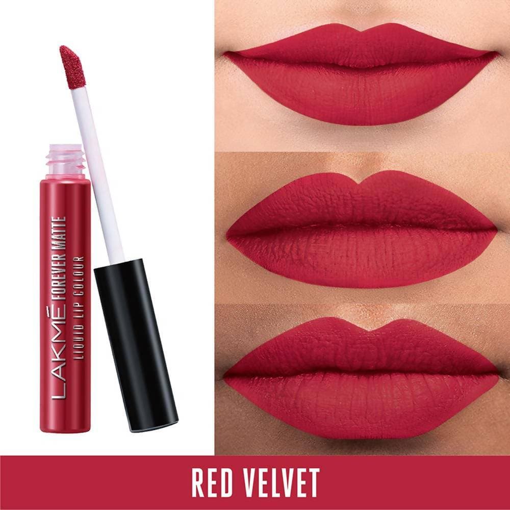 Lakme Forever Matte Liquid Lip Colour - Red Velvet