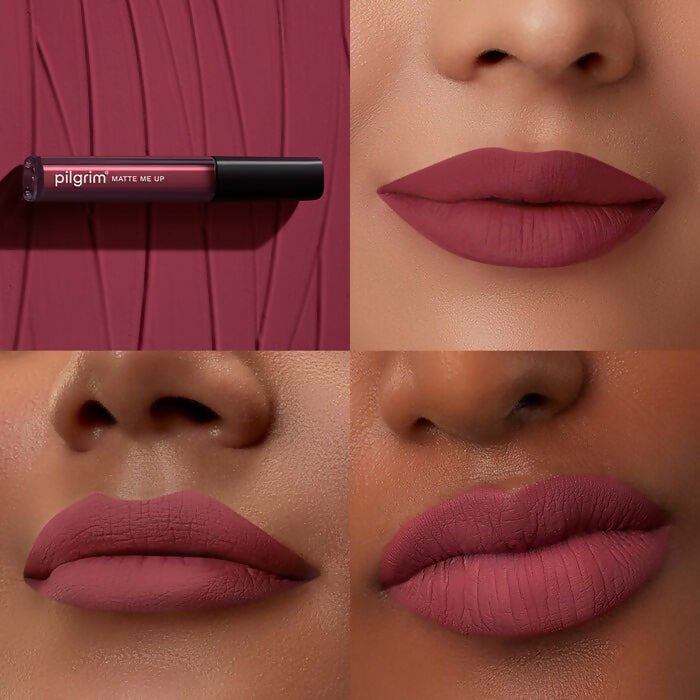 Pilgrim Matte Me Up Liquid Lipstick Pink Kisses