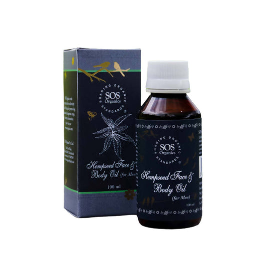 SOS Organics Hempseed Face & Body Oil for Men - BUDEN