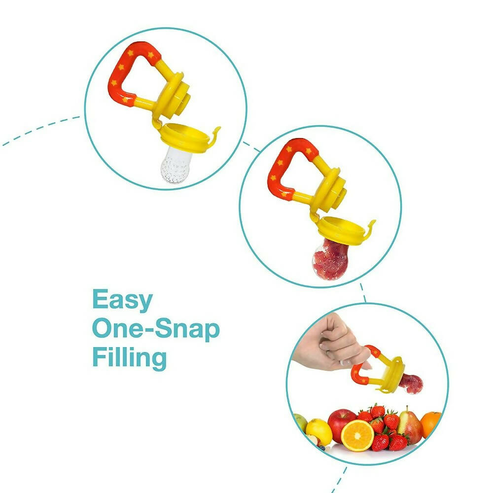 LuvLap Silicone Food/Fruit Nibbler with Extra Mesh