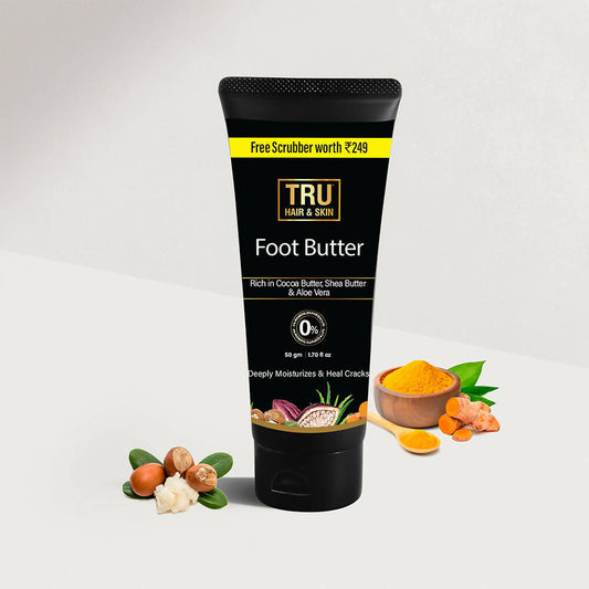 Tru Hair & Skin Foot Butter For Cracked Heels - BUDNEN