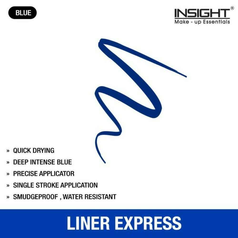 Insight Cosmetics Liner Express Eye Pen Smudge Proof Eye Makeup (Blue)