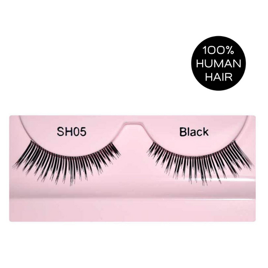 Glamgals Hollywood-U.S.A Stylish Black Soft Thick Reusable False Eye Lashes For Women - BUDNE