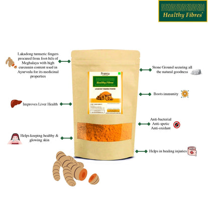 Healthy Fibres Lakadong Turmeric Powder