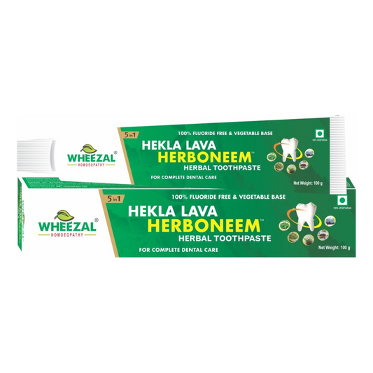 Wheezal Hekla Lava Herboneem Herbal Toothpaste - BUDEN