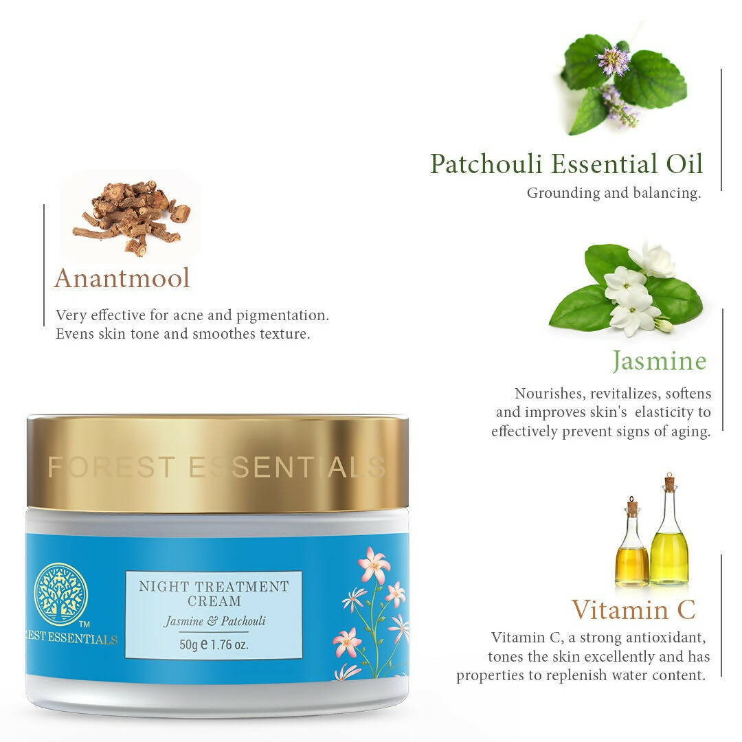 Forest Essentials Night Treatment Cream Jasmine & Patchouli