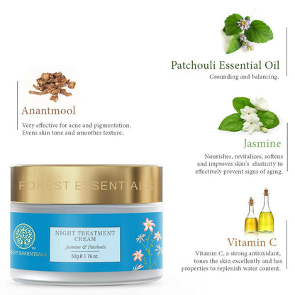 Forest Essentials Night Treatment Cream Jasmine & Patchouli