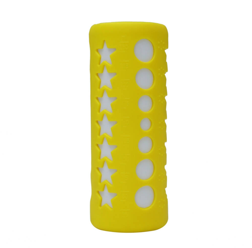 Safe-O-Kid Silicone Baby Feeding Bottle Cover Cum Sleeve for Insulated Protection 250mL- Yellow