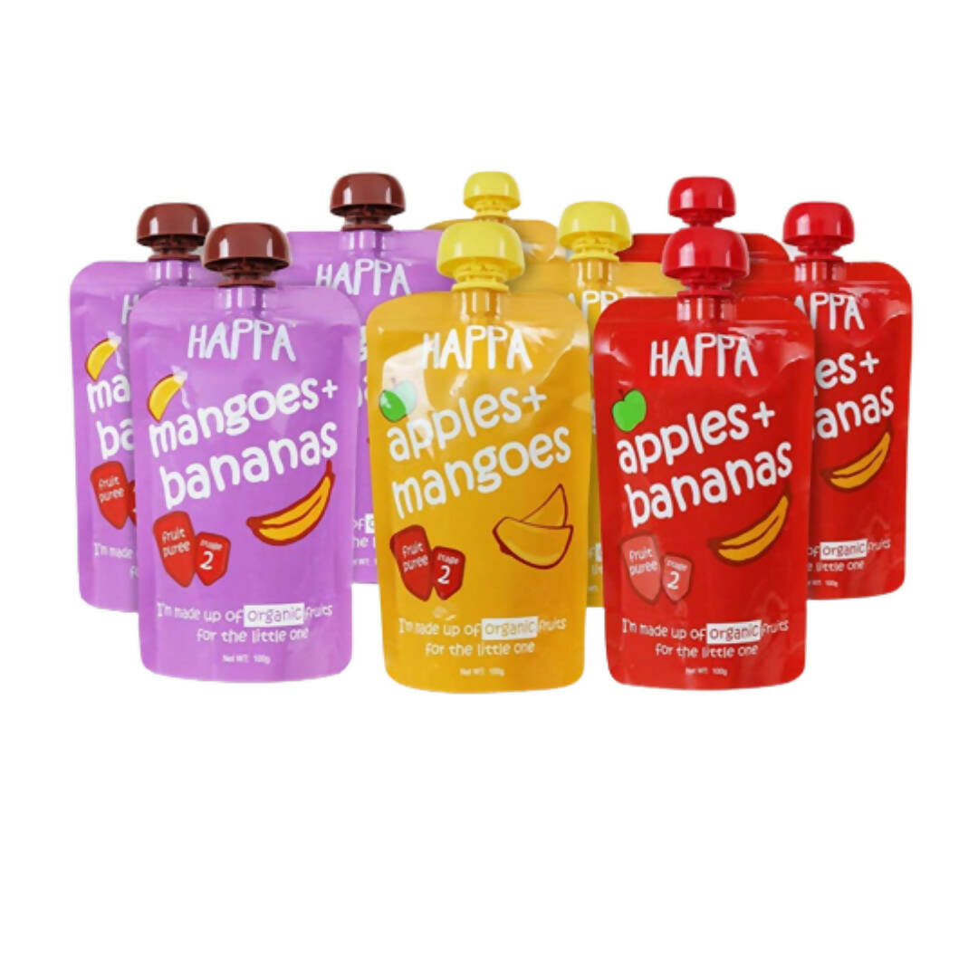 Happa Organic for Little one, Fruit Puree -  USA, Australia, Canada 