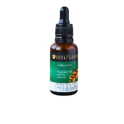 Soulflower Cold Pressed Argan Carrier Oil Pure & Natural