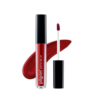 Pilgrim Matte Me Up Liquid Lipstick The Red Stiletto