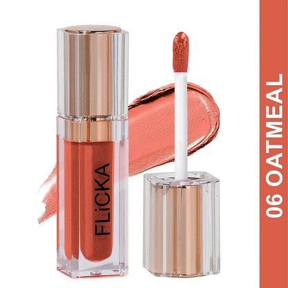 FLiCKA R U Ready Matte Finish liquid Lipstick Shade 06 Oat Meal