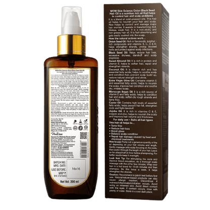 Wow Skin Science Onion Black Seed Hair Oil