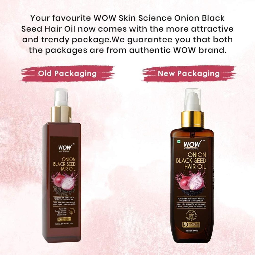 Wow Skin Science Onion Black Seed Hair Oil