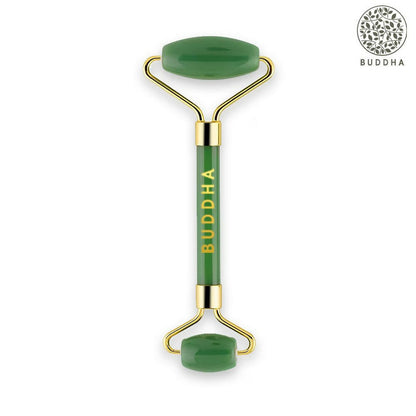 Buddha Natural Green-M Green Jade Face Roller Massager (Green)