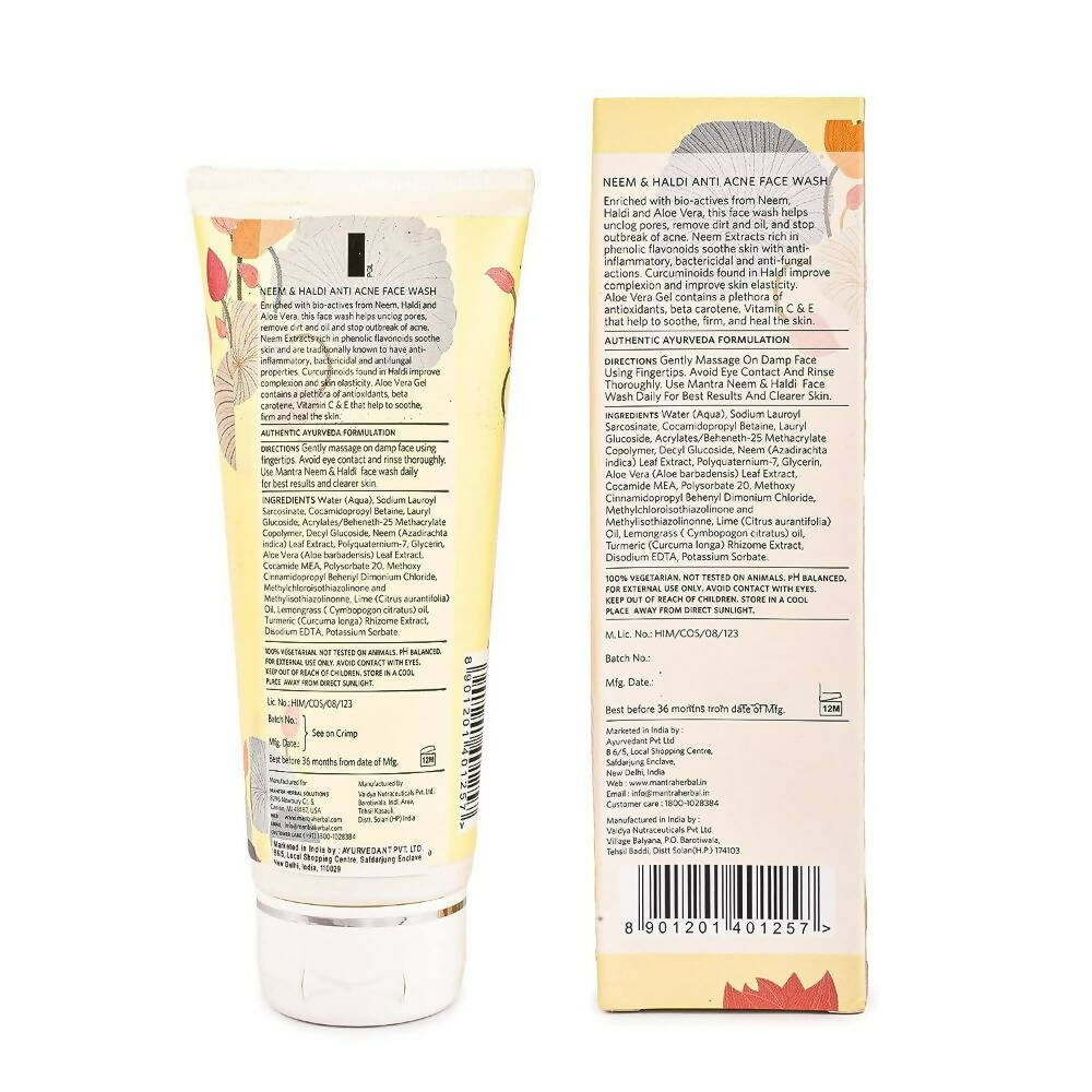 Mantra Herbal Neem and Haldi Anti-Acne Face Wash