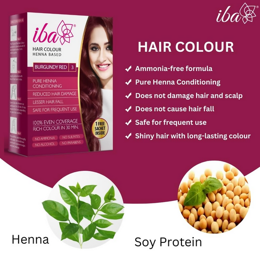 Iba Hair Color - Burgundy Red