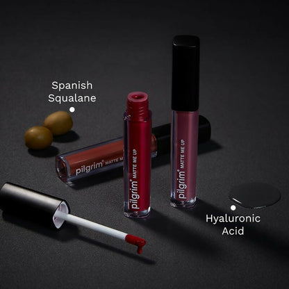 Pilgrim Liquid Matte Lipstick with Hyaluronic Acid - The Red Stiletto