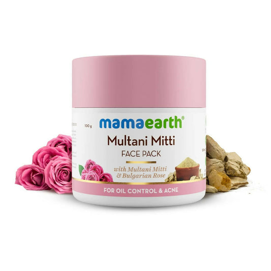 Mamaearth Multani Mitti Face Pack with Multani Mitti and Bulgarian Rose