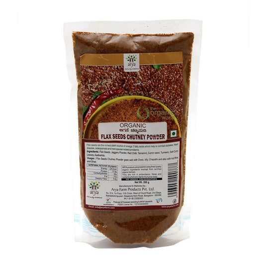 Arya Farm Flax Seeds Chutney Powder -  buy in usa 