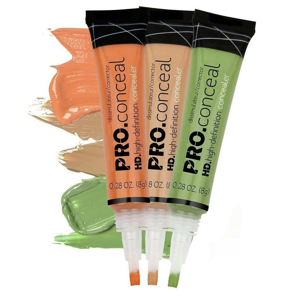 Favon Fab Secret Pack of 3 Concealer (Contour/Corrector) (Orange, Green, Beige) - BUDNE