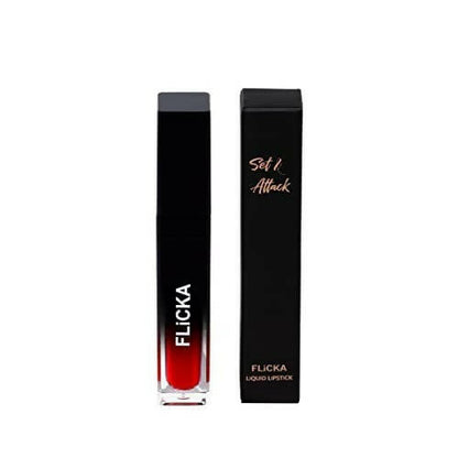 FLiCKA Set and Attack Liquid Matte Lipstick 05 Dream Castle - Maroon