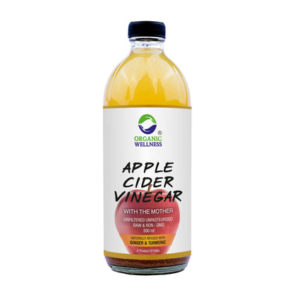 Organic Wellness Apple Cider Vinegar with Mother, Ginger & Turmeric