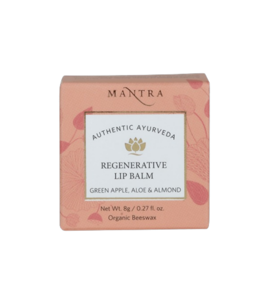 Mantra Herbal Regenerative Lip Balm Green Apple, Aloe & Almond